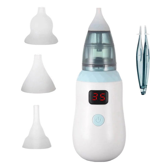 Aspirator Nazal Electric Bebelusi, 5 Trepte de Aspiratie, Afișaj Led, 4 Filtre de Silicon,