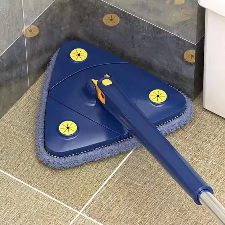 Mop cu cap triunghiular, reglabil, rotire 360 grade cu 2 reserve incluse