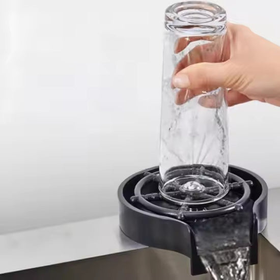 Spalator cu presiune pentru pahare, prindere pe chiuveta