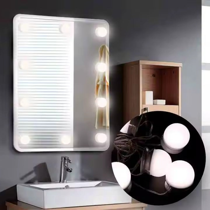 Set 10 Becuri Pentru Oglinda, LED, Alb