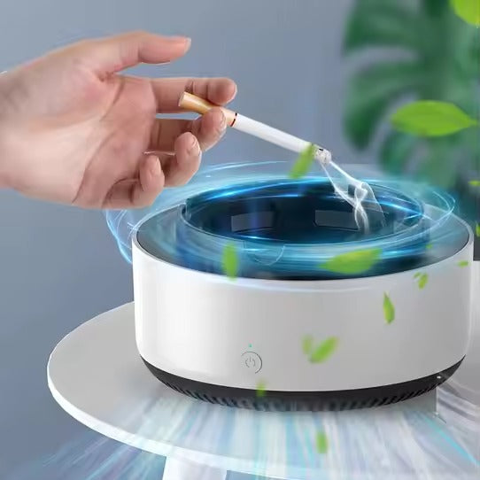 Scrumiera electrica intelingenta, cu aspiratie