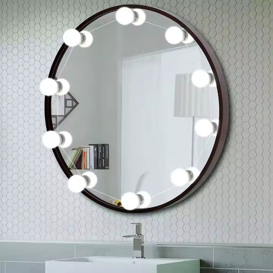 Set 10 Becuri Pentru Oglinda, LED, Alb