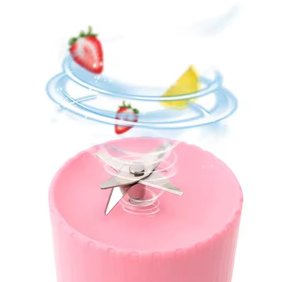 Mini Blender portabil - Smoothie & Shake, incarcare usb 6 Lame otel Inoxidabil